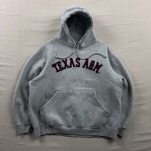 Foot Locker Texas A&M Hoodie Mens XL Gray Embroidered Aggies Collegiate Pullover